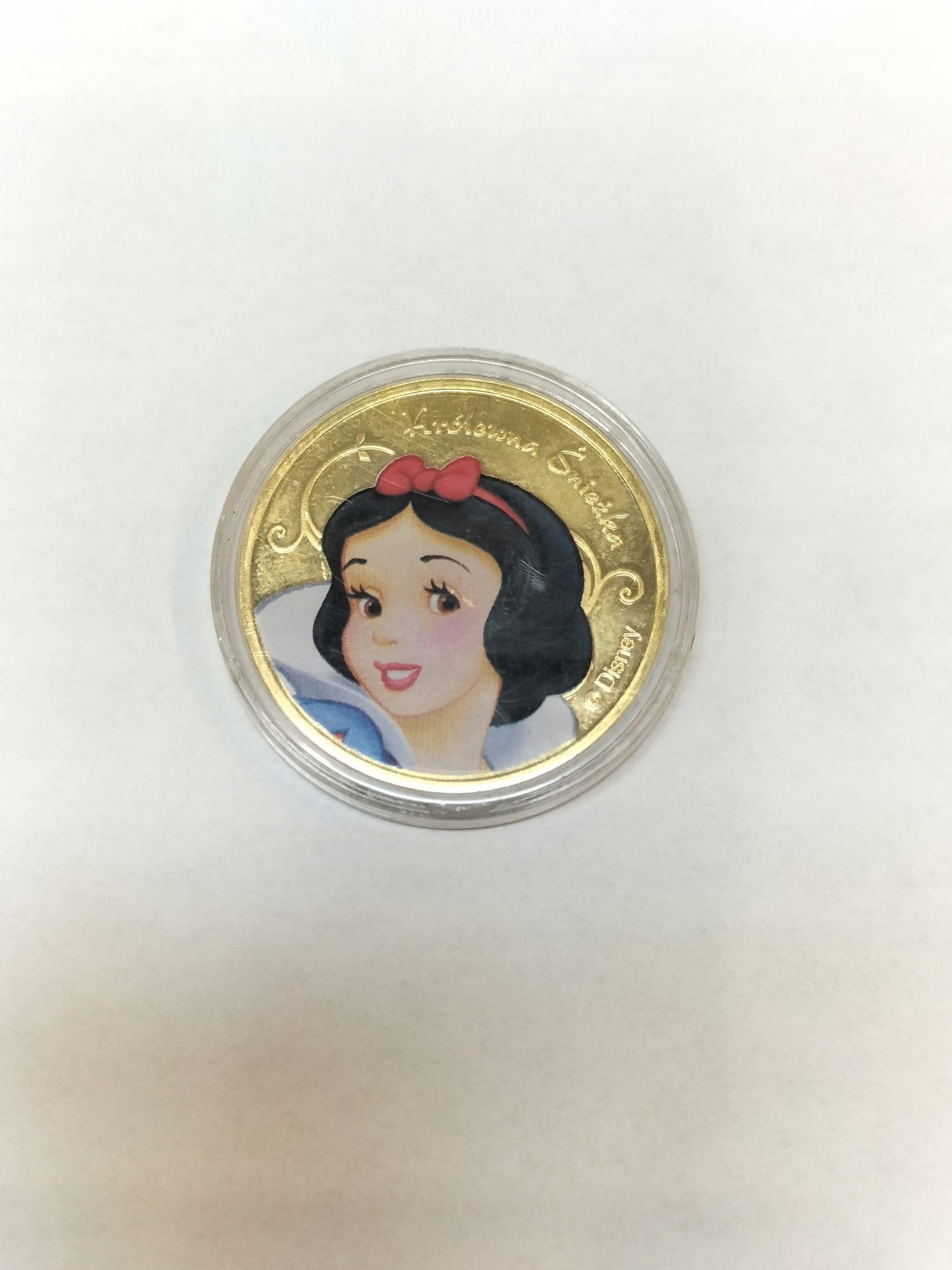 Disney Królewna Śnieżka pamiątkowa moneta Cart (579/24) opis