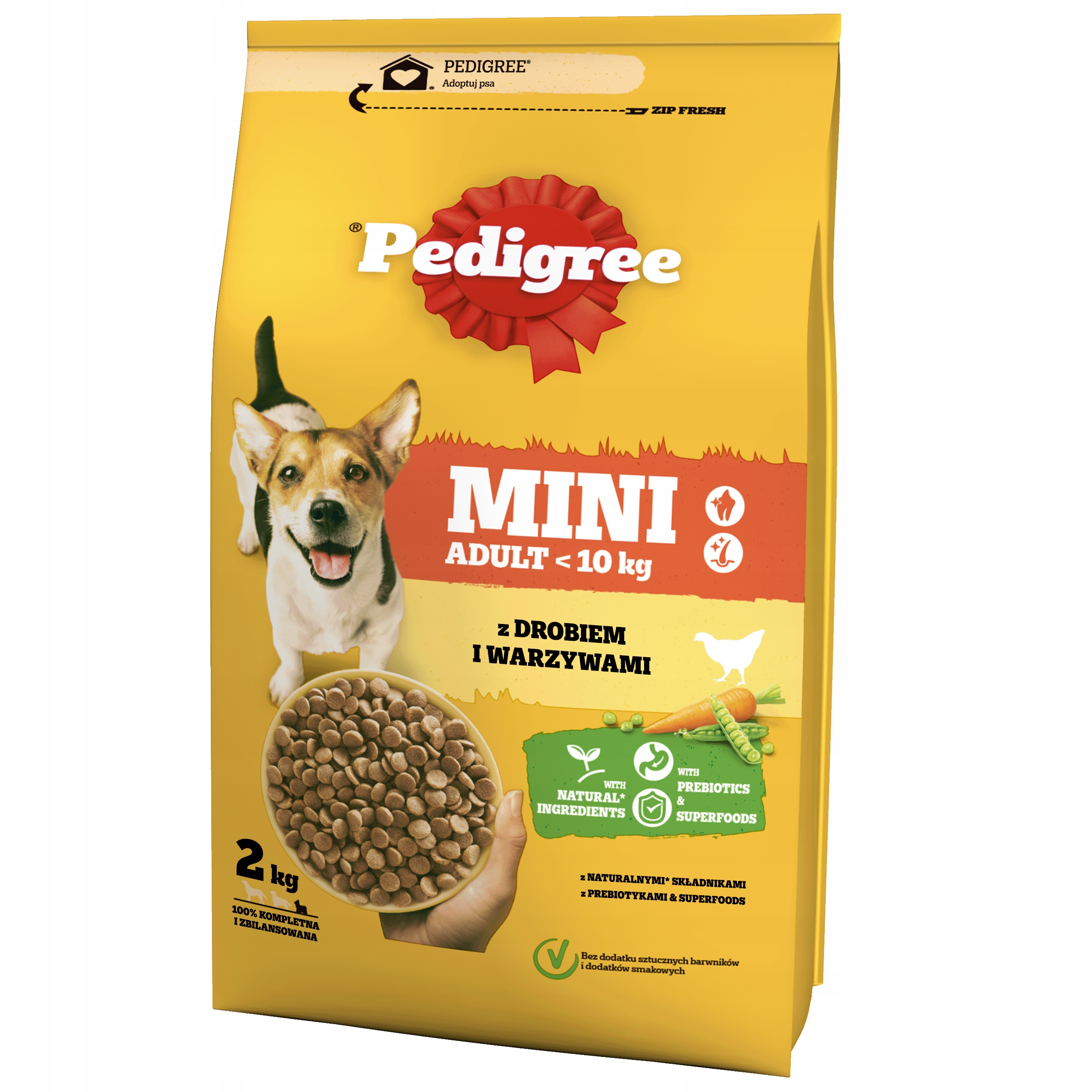 Pedigree suché krmivo pro psy malých plemen s kuřecím masem a zeleninou 2 kg 2 ks