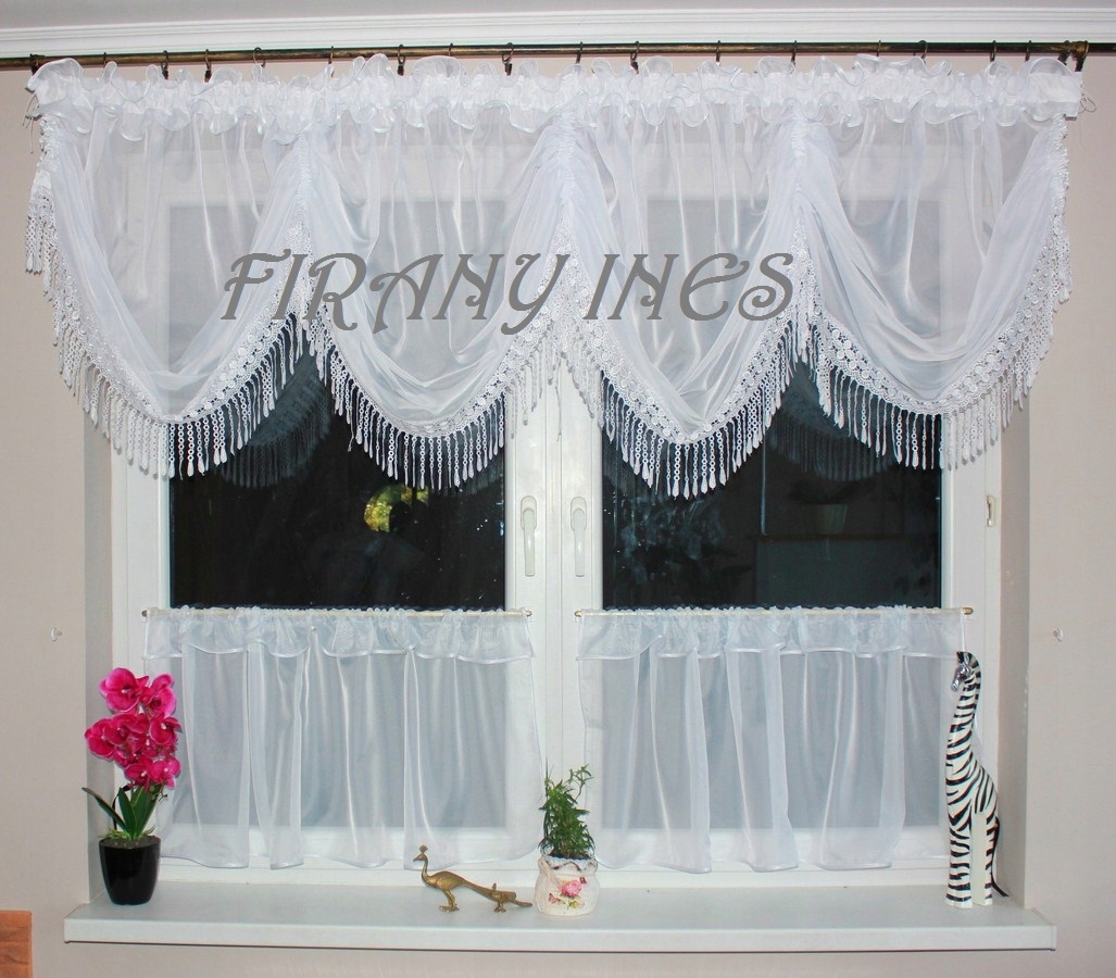 Zazdrostka Model H 300/90 Firanka do kuchni Sposób zawieszania żabki