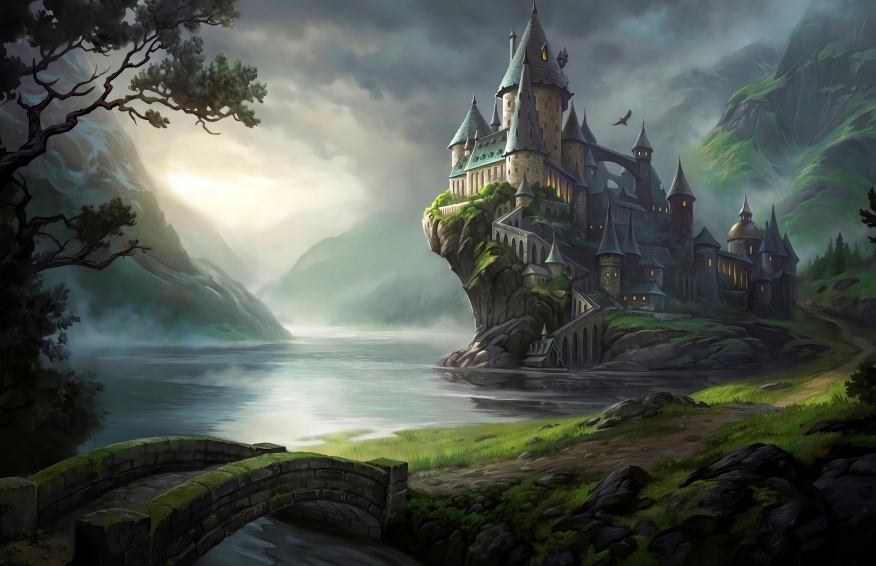 Fototapeta Hogwart Harry Potter 200 x 140 tapeta Zamek