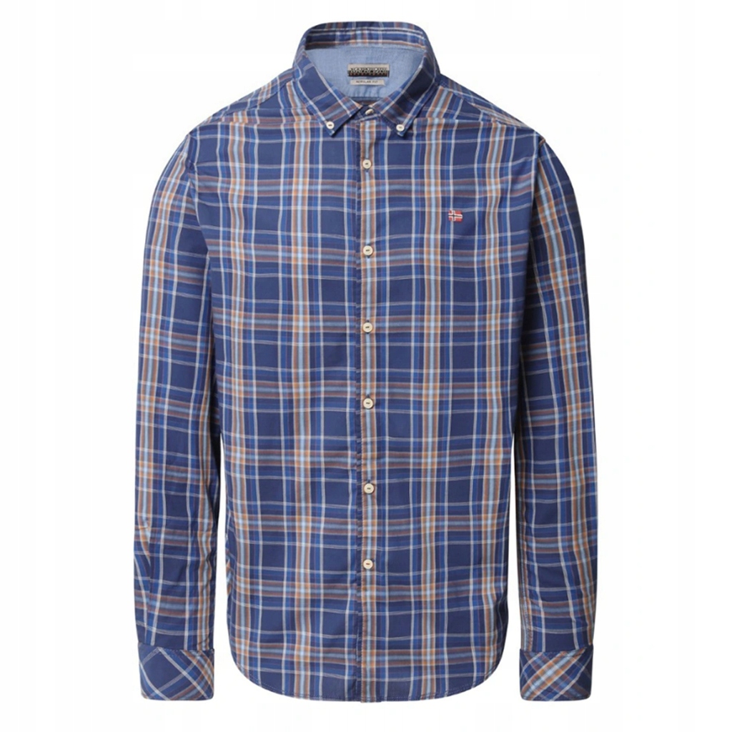 Pánská košile Napapijri Goayo N0YITV Mřížka