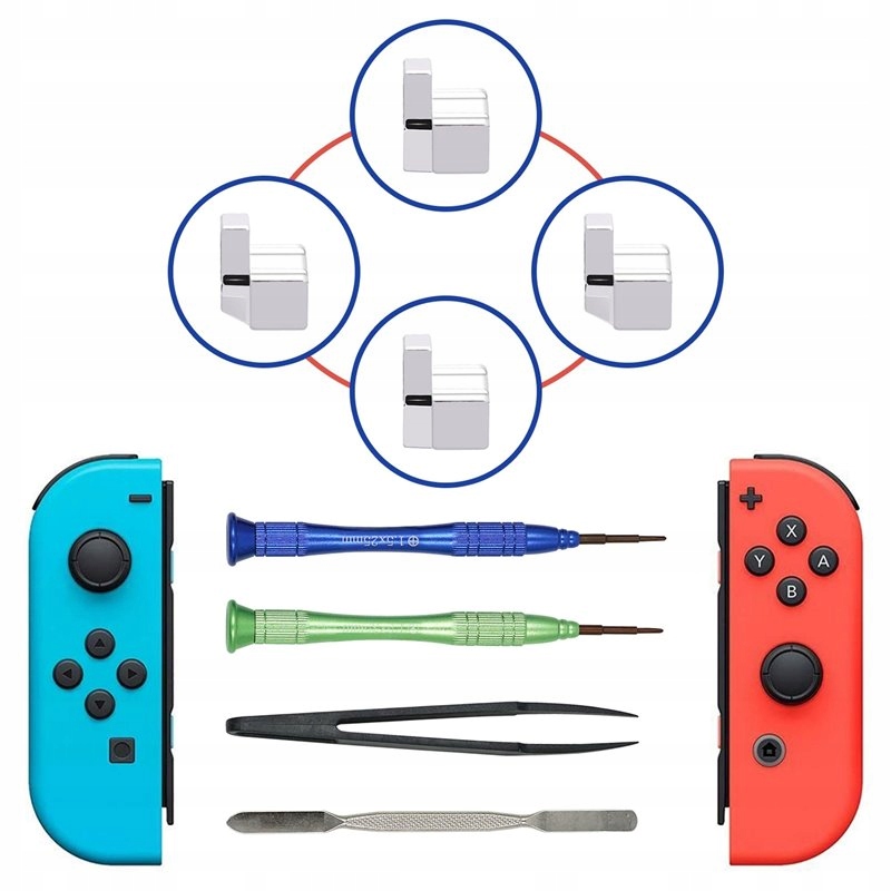 ZESTAW NAPRAWCZY METALOWE RYGLE ZATRZASKI DO JOY-CON NINTENDO SWITCH Producent Inna