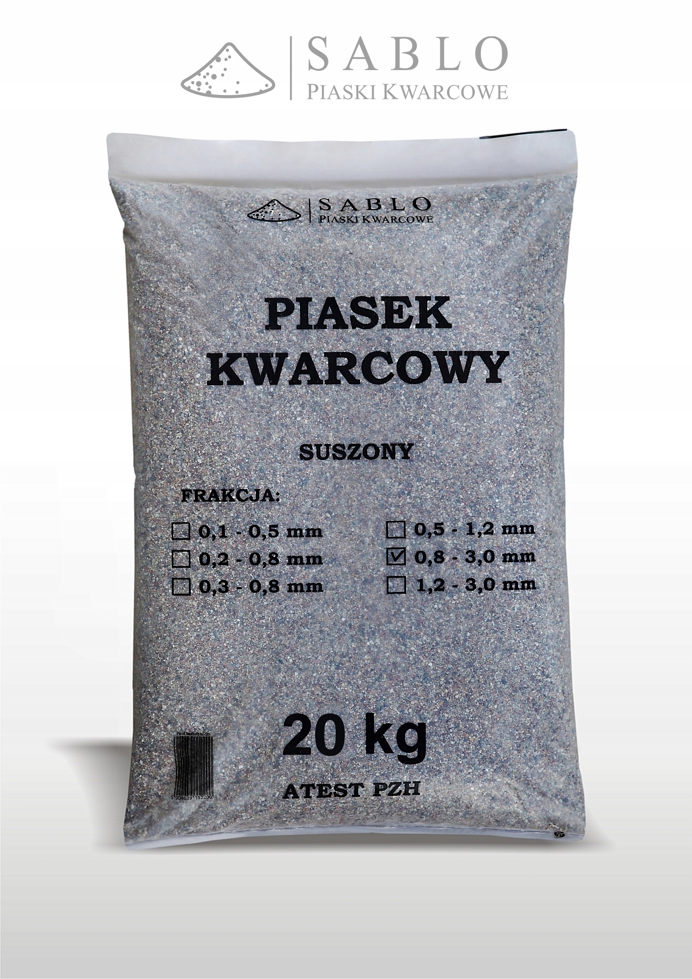 Piasek Kwarcowy Do Piaskowania 20 Kg 0,8- 3,0mm