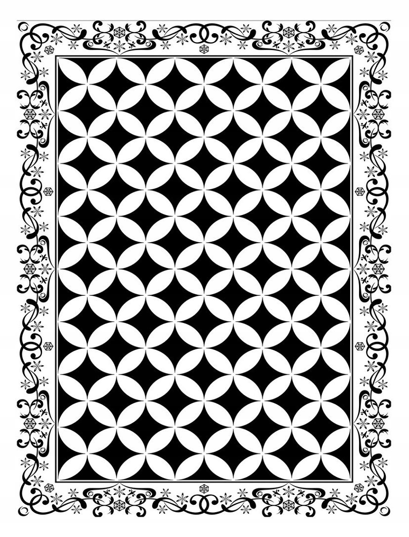 Fototapeta Černobílé květy Hvězdy Vinylová geometrie 184x254 lepidlo