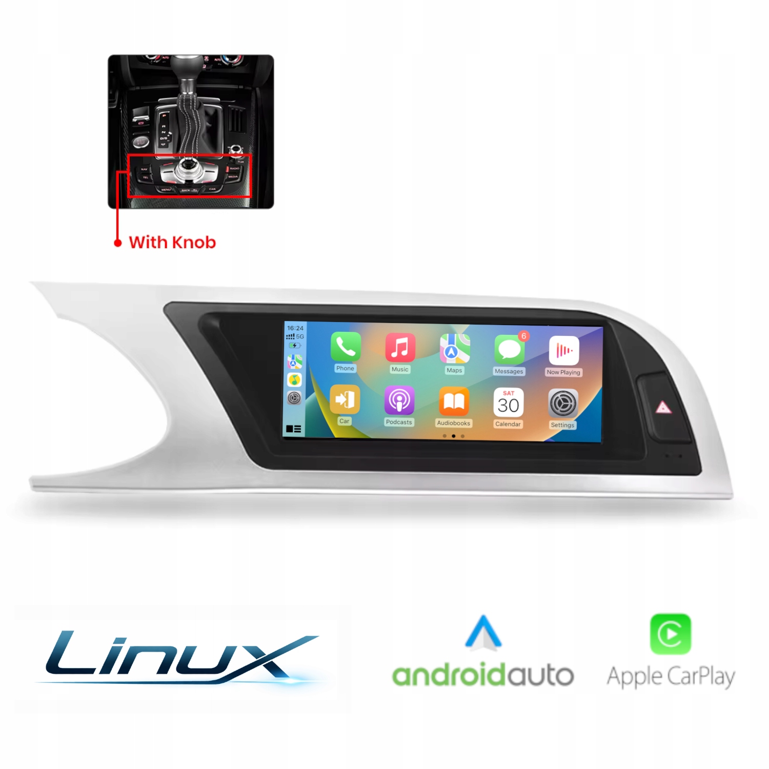 Linuxové rádio pre Audi A4 B8 (2009-2012) Android Auto Carplay