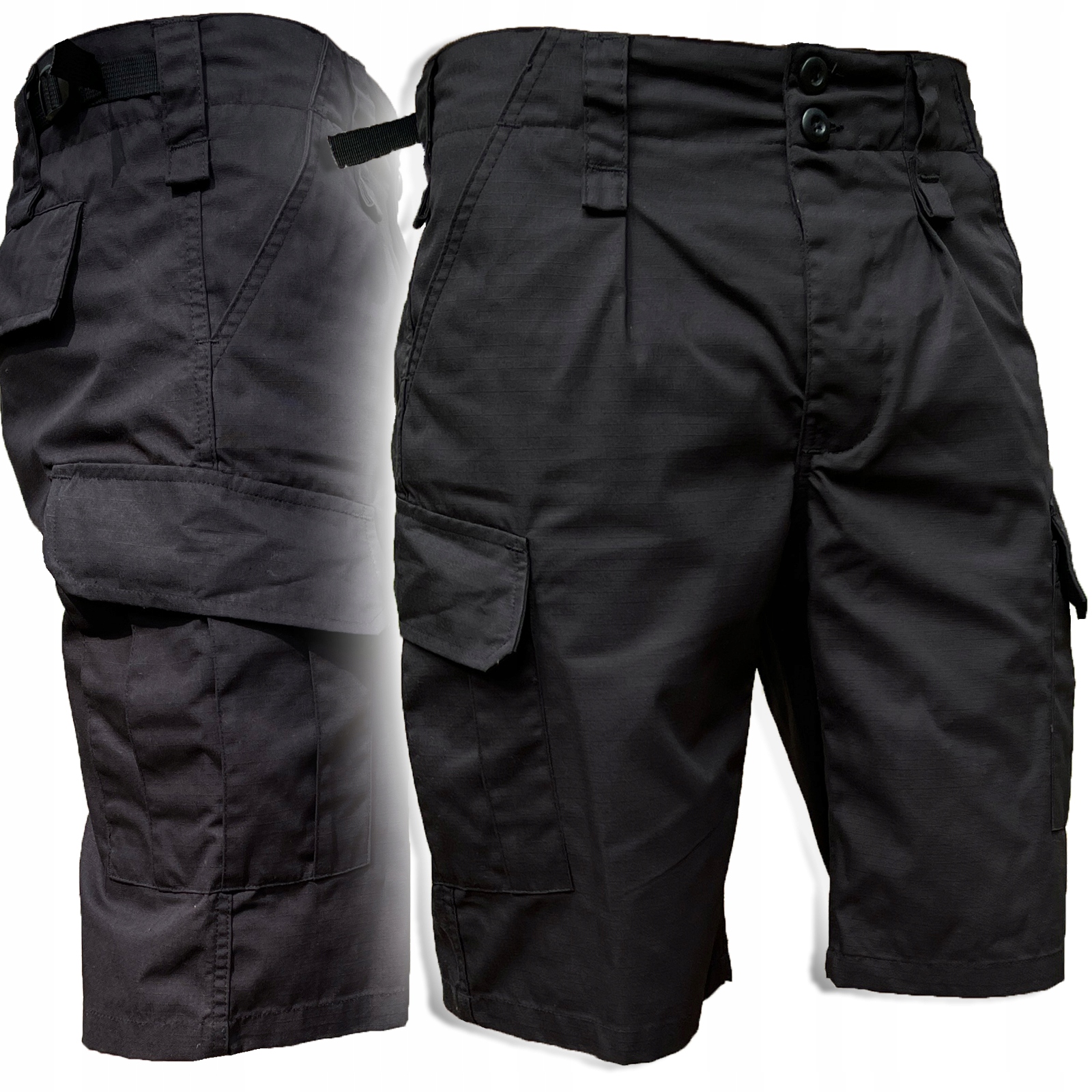 Krótkie spodenki wojskowe Czarne czerń Texar taktyczne Wz10 r. M