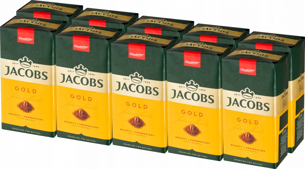 Kawa mielona Jacobs Gold 500g x10