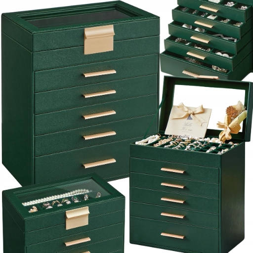 Krabička Organizér na šperky Hodinky Veľká 6 úrovní Krabička Box XXL