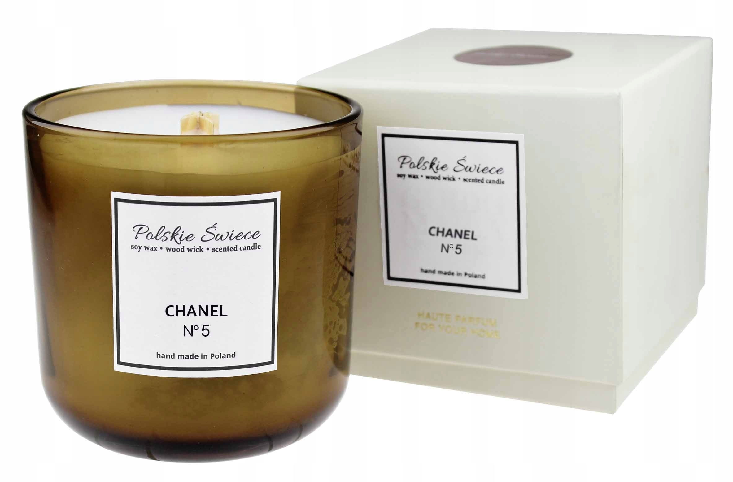 

Chanel No 5 Świeca sojowa z drewnianym knotem Bron