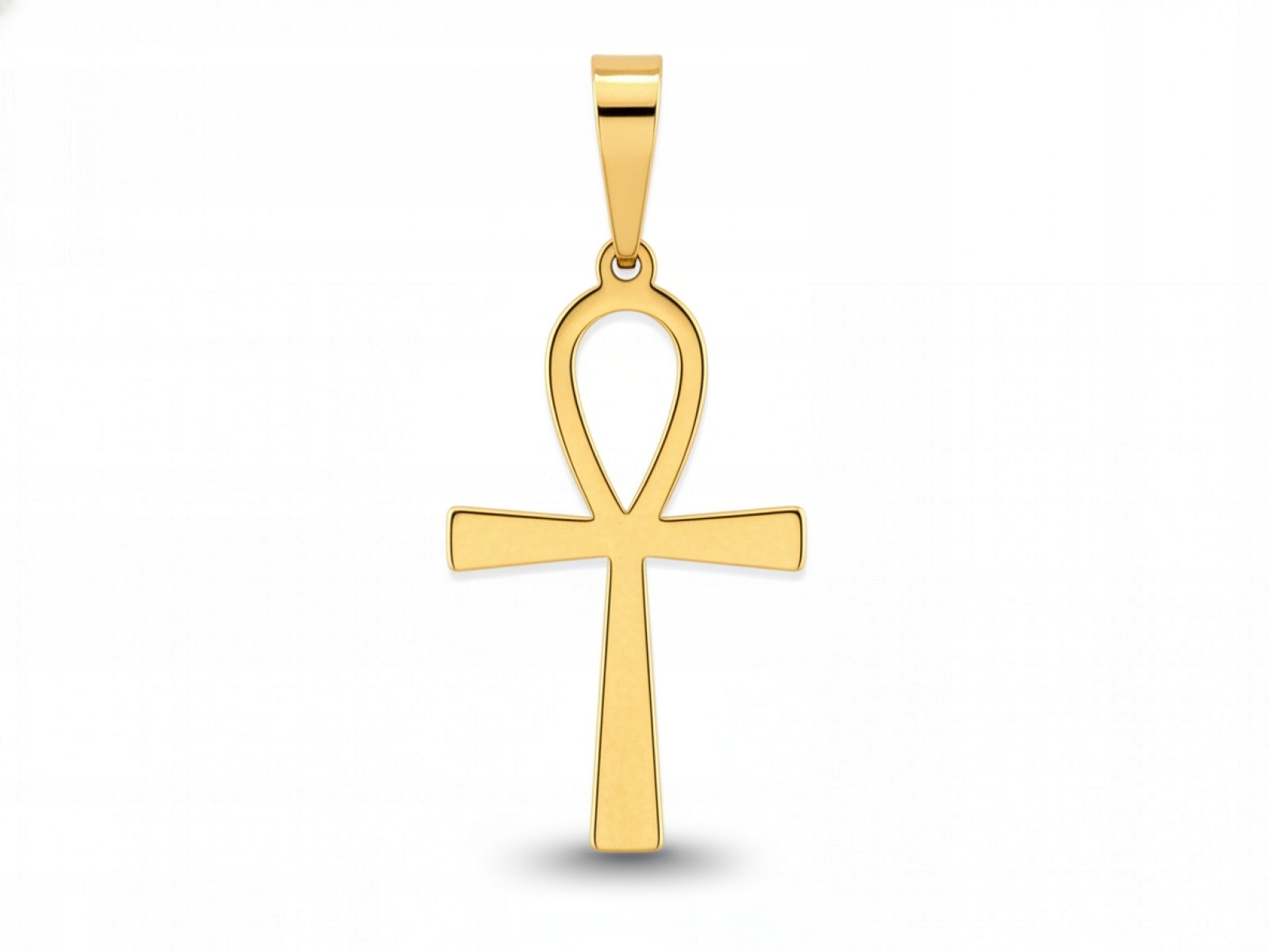 Přívěsek přívěsek zlatý kříž 585 Egyptský křížek 0.40g bez kamenů Ankh