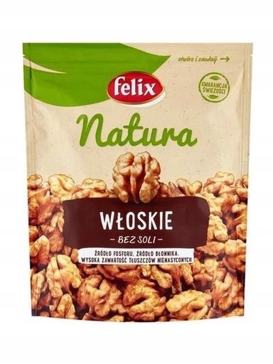 3x Felix Natura Vlašské ořechy bez soli 140 g