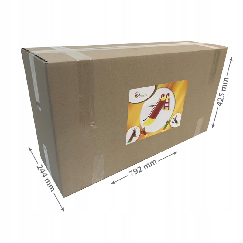 Duża solidna zjeżdżalnia dla dzieci kolory 140 cm Długość ślizgu 140 cm