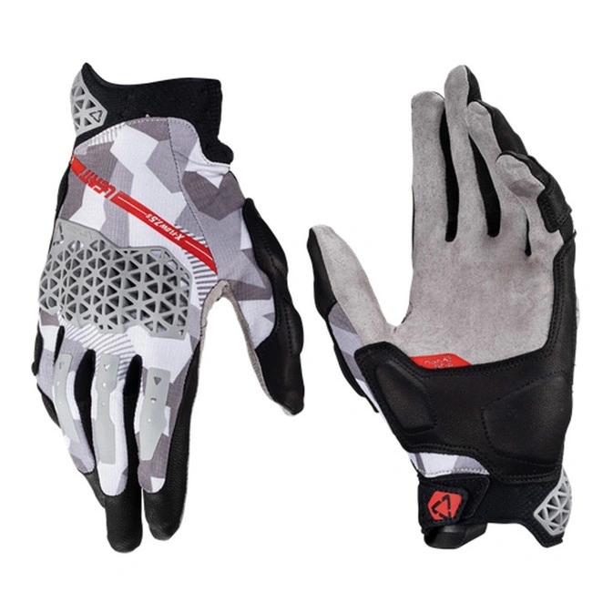 enduro rukavice Leatt Adv X-flow 7.5 Short Steel sivá čierna Darčeky