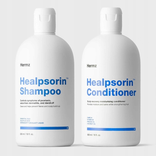 ZESTAW Healpsorin Szampon + Odżywka Łuszczyca ŁZS Opakowanie butelka