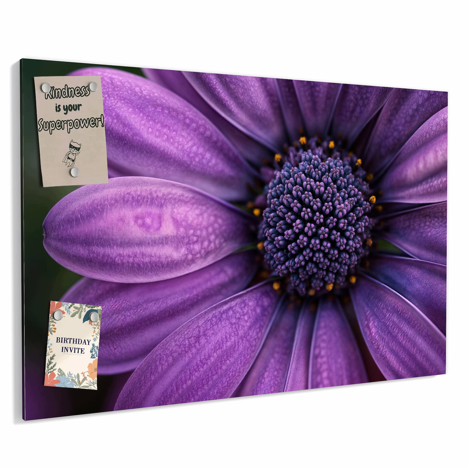 Magnetická tabule Fialový Cud květin 60 × 40 cm