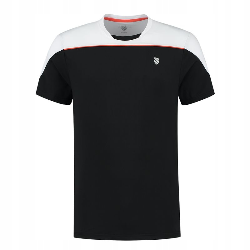 Pánské Tričko K-swiss Hypercourt Block Crew Tee Men Bk/wh M