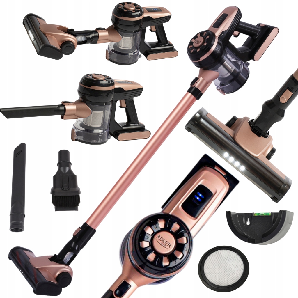 Odkurzacz Pionowy 2W1 Bezprzewodowy 12KPA, Turbo Led I Filtr Hepa 40MIN