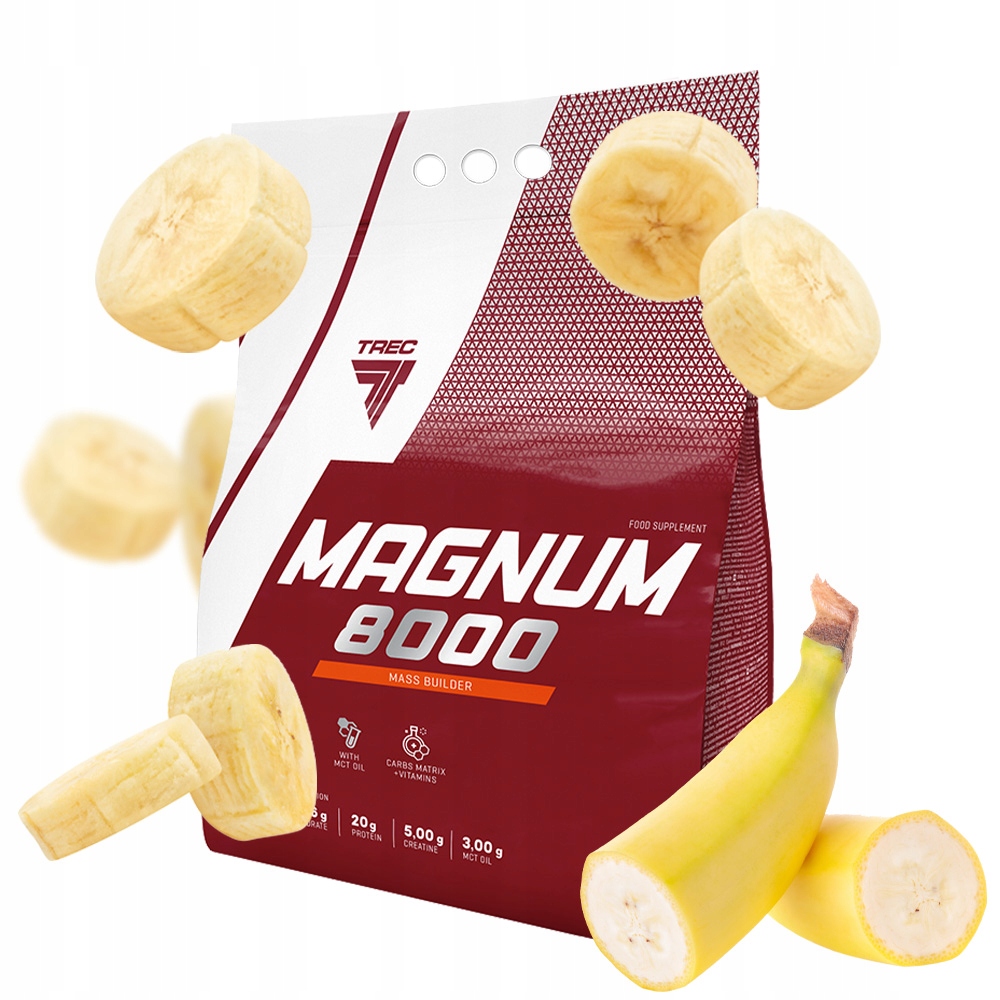 Trec Magnum 8000 5450g Silný Gainer Na Hmotu Sacharidy Bílkoviny