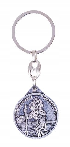 Brelok - Św. Krzysztof - Matka Boża Częstochowska