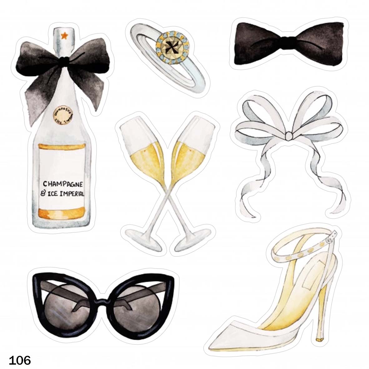 Naklejki ślubne do KSIĘGI GOŚCI ŚLUB wesele 106 Marka OlechkaCreation