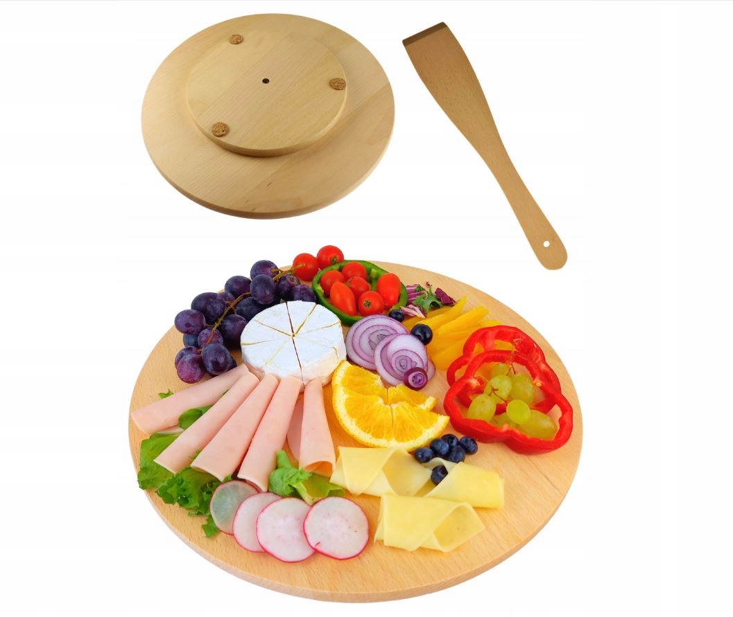 Deska OBROTOWA 45cm do pizzy serów PATERA+GRATIS