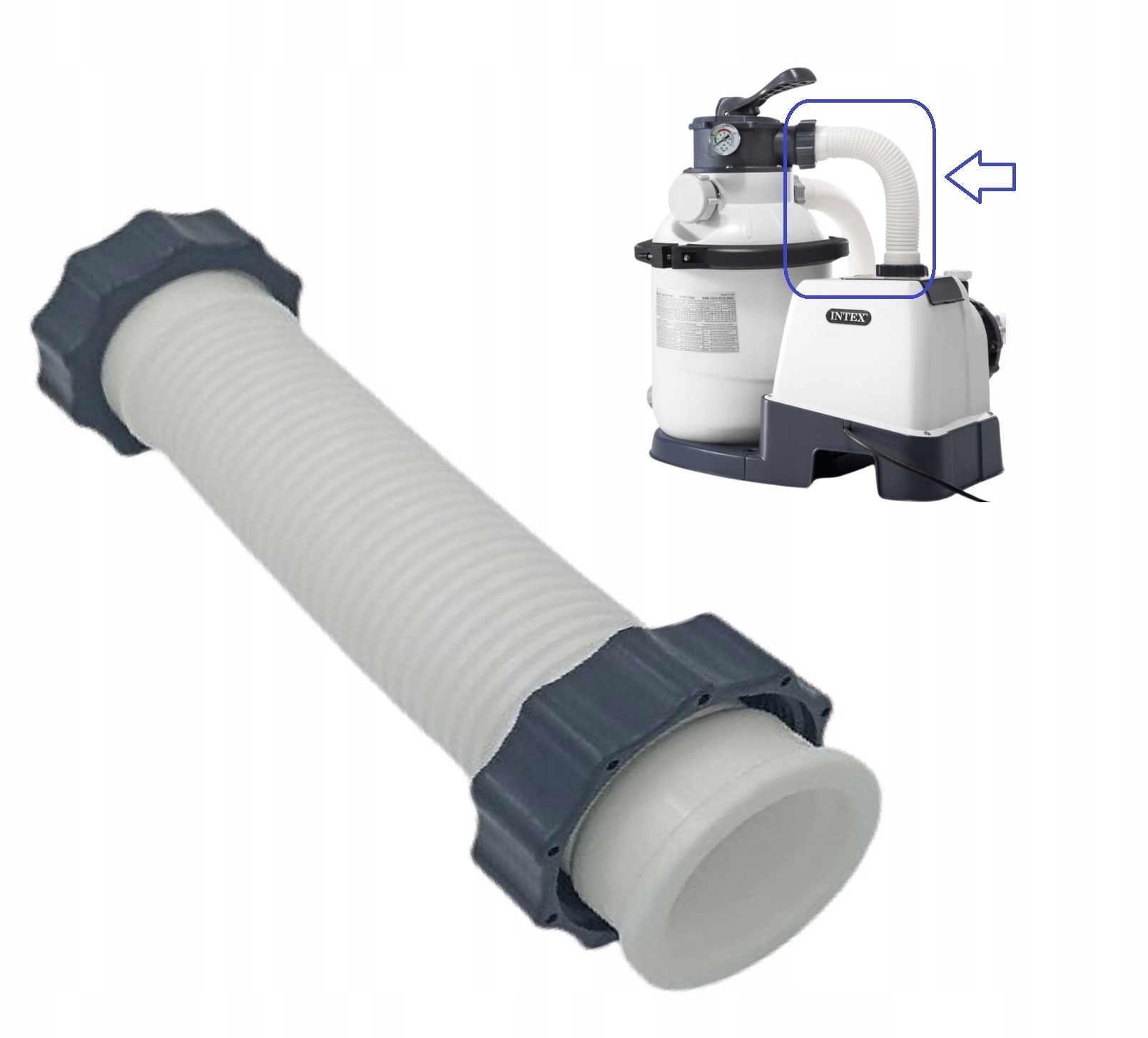 Hadice spojující hlavu s motorem pro pískovou pumpu 26644GS SX1500 Intex