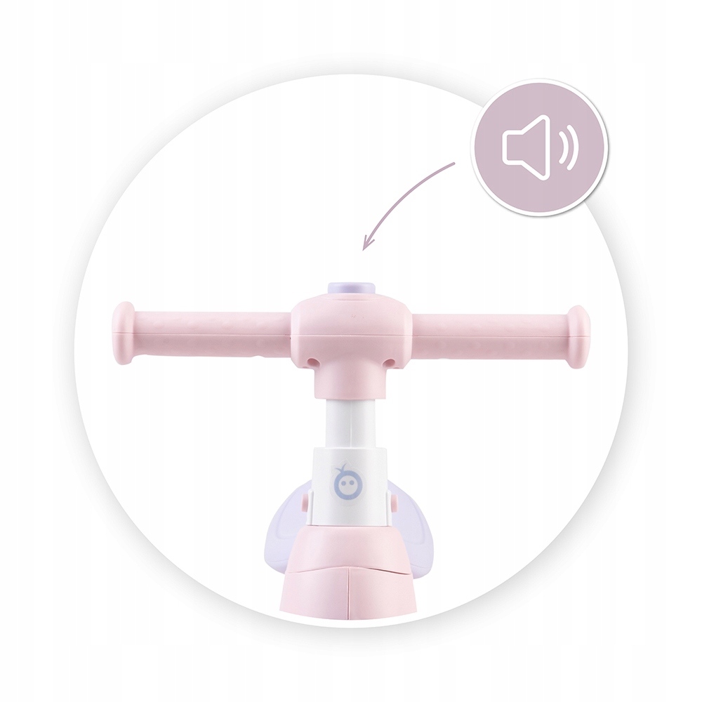 ROWEREK BIEGOWY DLA DZIECI - MoMi TOBIS RÓŻOWY - BAŃKI KLAKSON ŚWIATŁO Marka MoMi