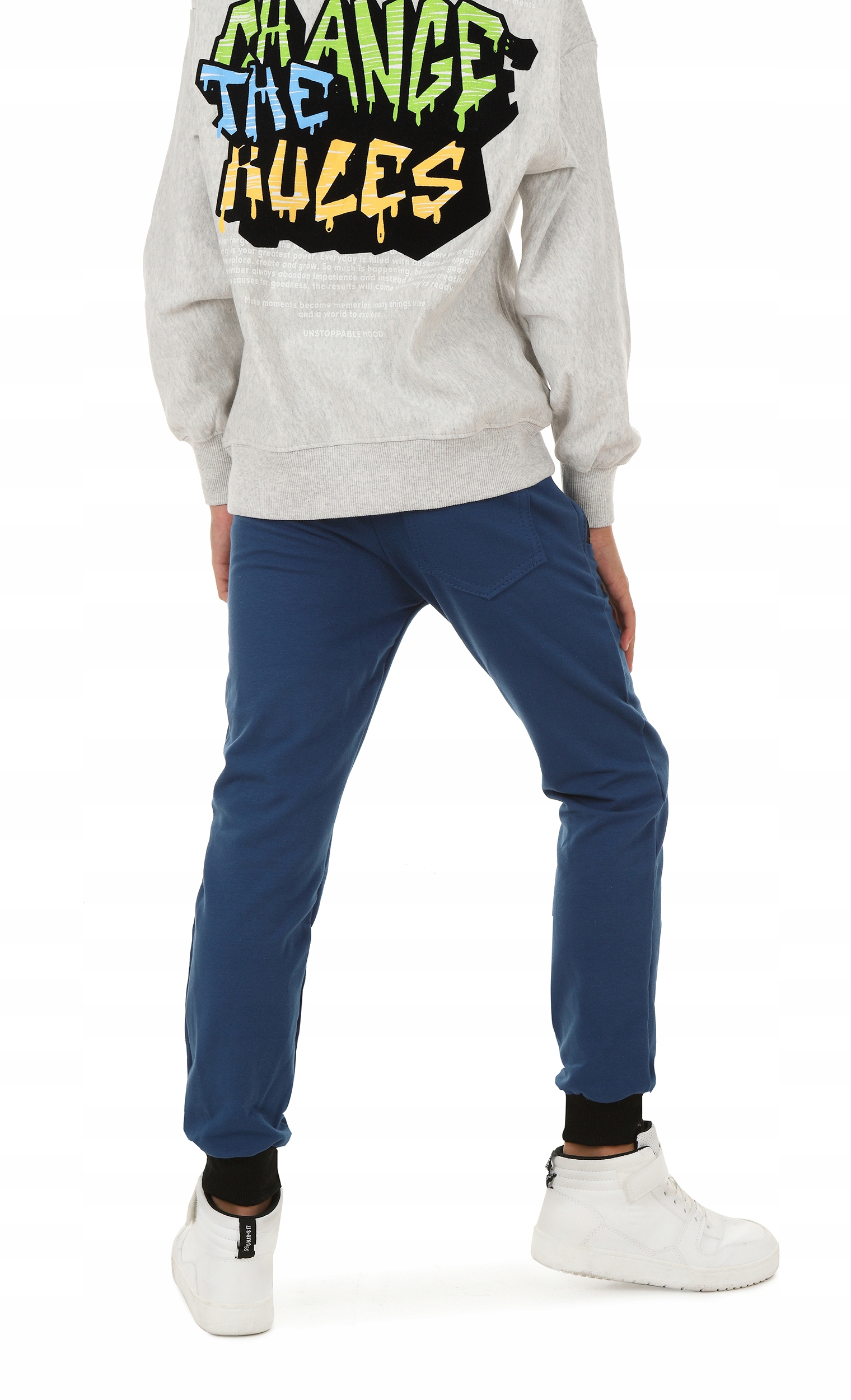 Spodnie dresowe dla chłopca - 158 JEANSOWY Płeć chłopcy