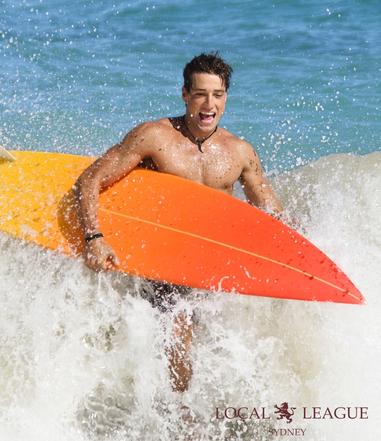 MĘSKA SKÓRZANA BRANSOLETKA Z REGULACJĄ - SURF PATROL AUSTRALIA - RZEMIEŃ Kolekcja Surf Patrol Australia