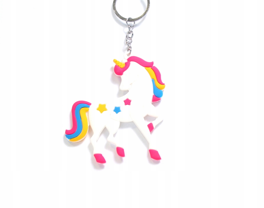 BRELOK GUMOWY Jednorożec 9cm