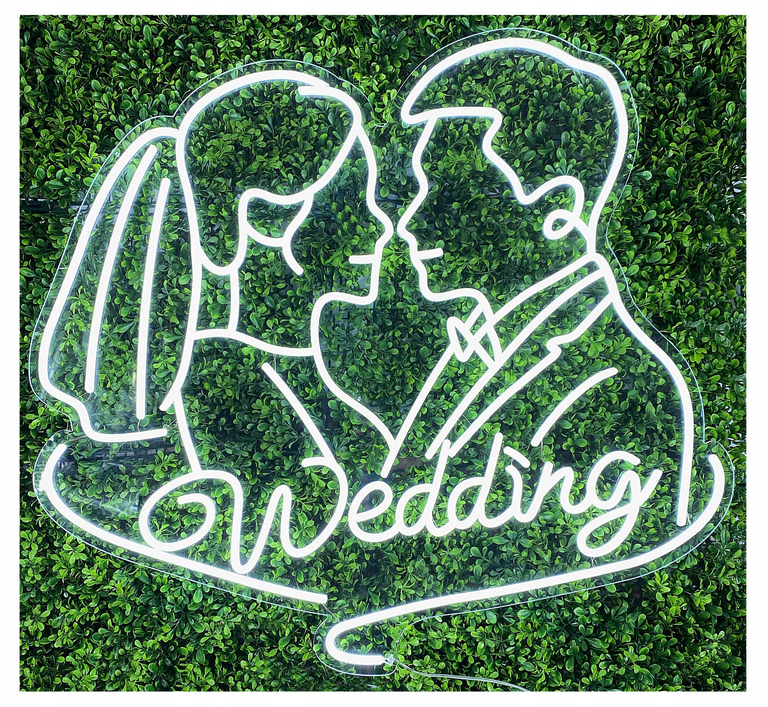 Napis Ledowy Led Wedding Podświetlany 100x92cm