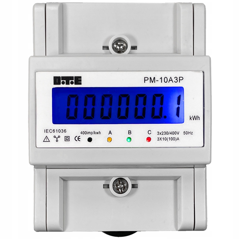 Třífázový elektroměr D.t.e PM-10A3P