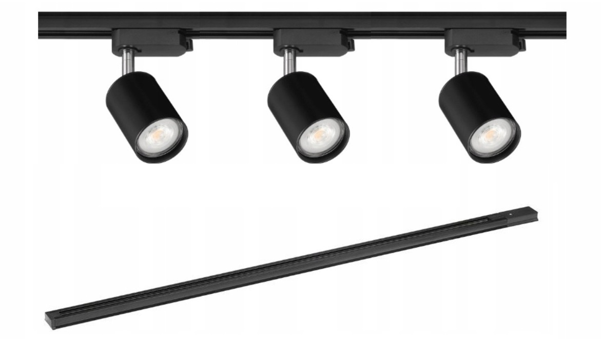 

Zestaw 3 Lamp Na Wymienne Źródło+szynoprzewód 1,5M