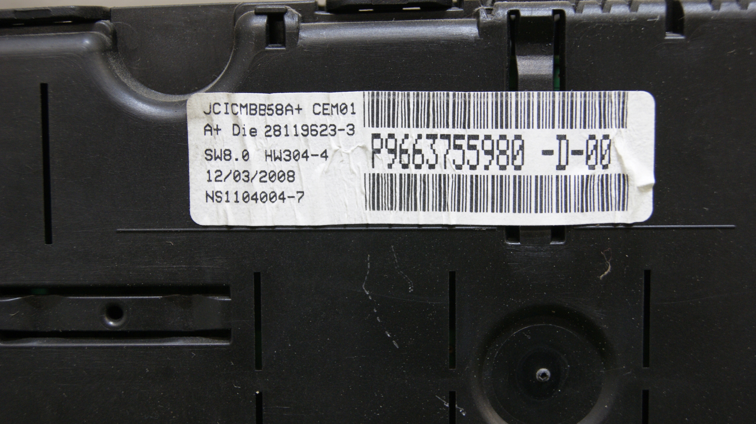 dials dials CITROEN C4 PICASSO 1 1.6 HDI P9663755980-D