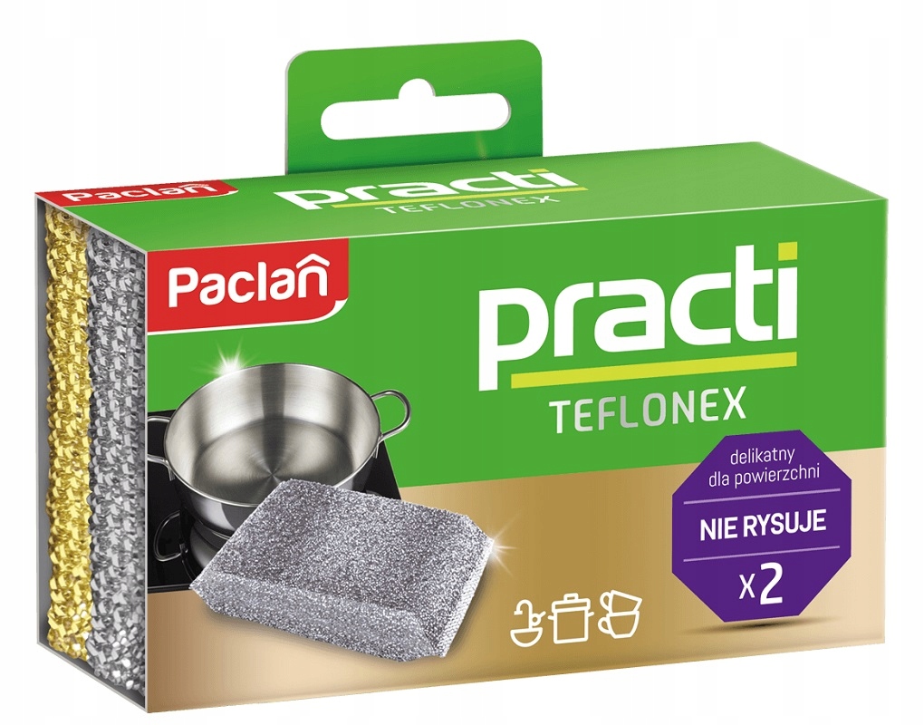 

Paclan Practi Gąbki do Naczyń zmywaki Teflonex A'2
