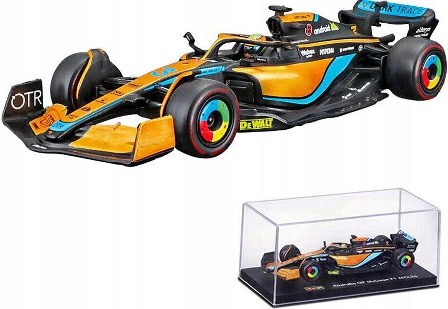 McLaren MCL36 F1 2022 Ricciardo Přilba BBurago 1:43