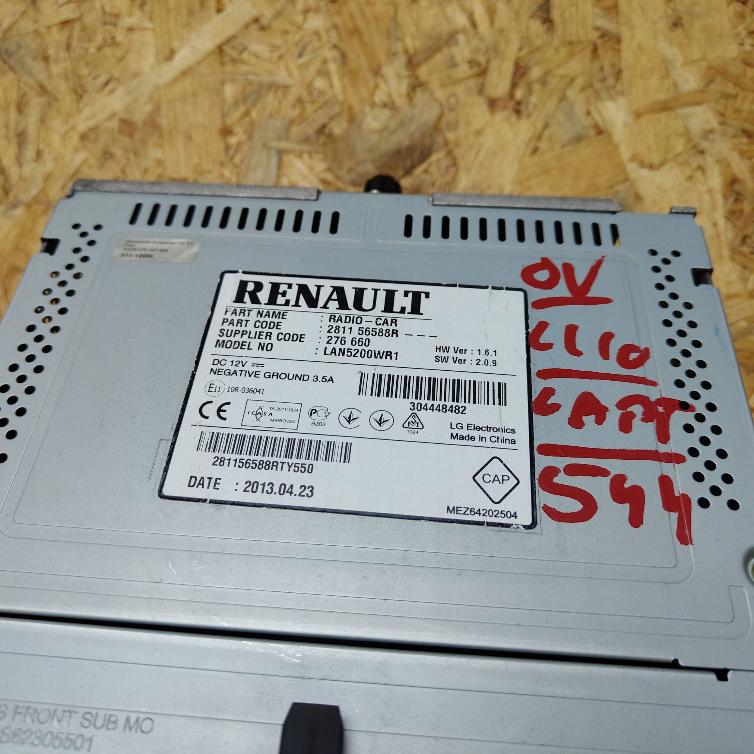 display Dacia Logan II 281156588R