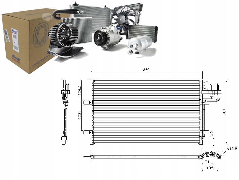 Chladicí Kondenzátor Klimatizace Nissens 3M5H19710