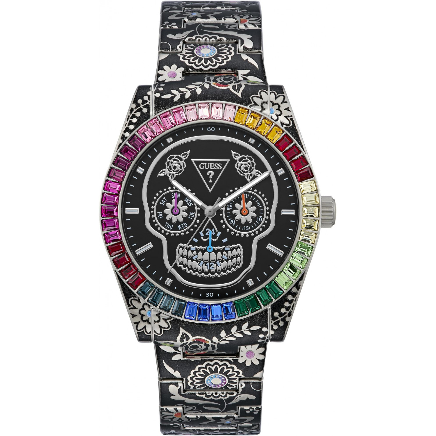 Pánské Hodinky Guess GW0962G1 s černým náramkem