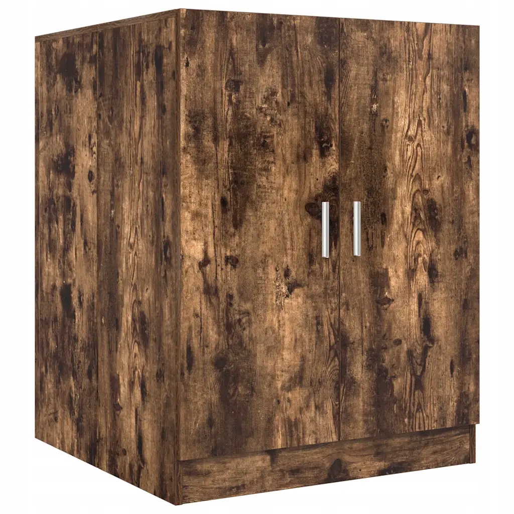 Koupelnová skříňka pro vestavbu pračky, kouřový dub, 71x71,5x91,5 cm