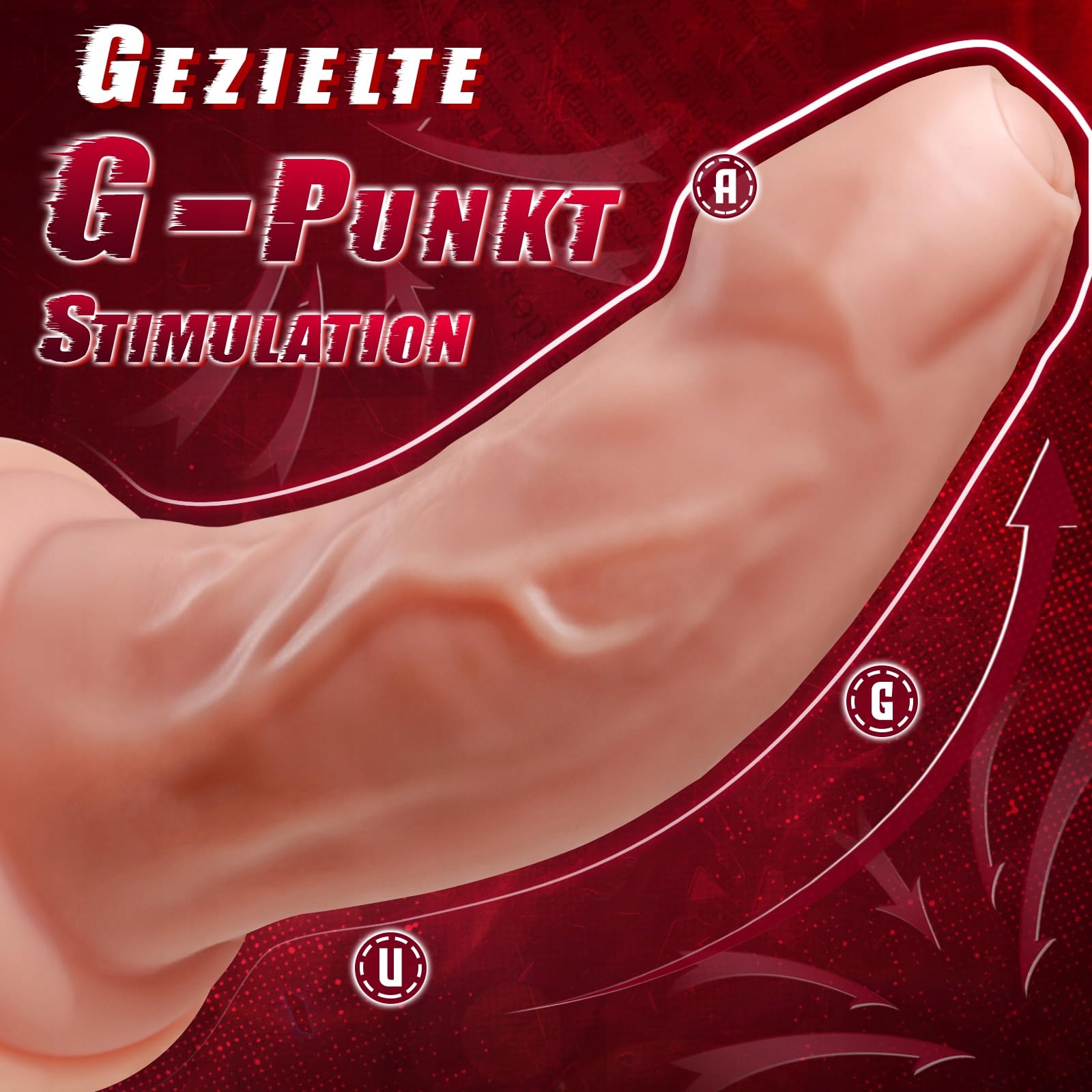 RIESIGER Realistyczny Analdildo 35x9cm Silikonowy Dildo z Przyssawką — miniatura 3