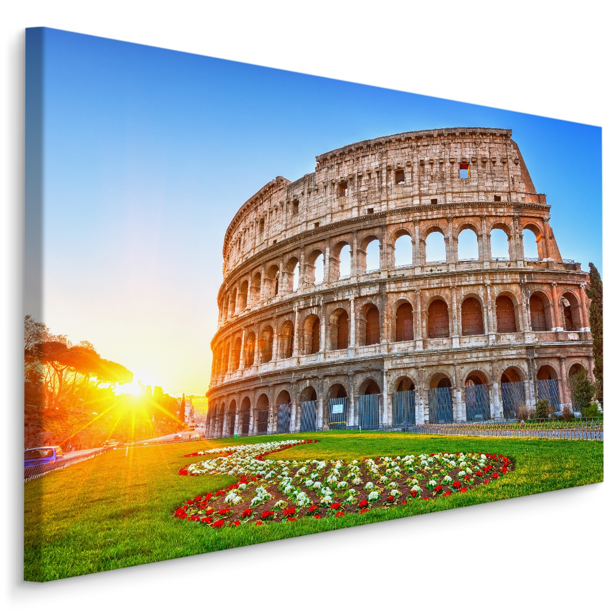 Obraz Koloseum v Římě Východ Slunce 3D 90x60 za 1093.00CZK - Allegro