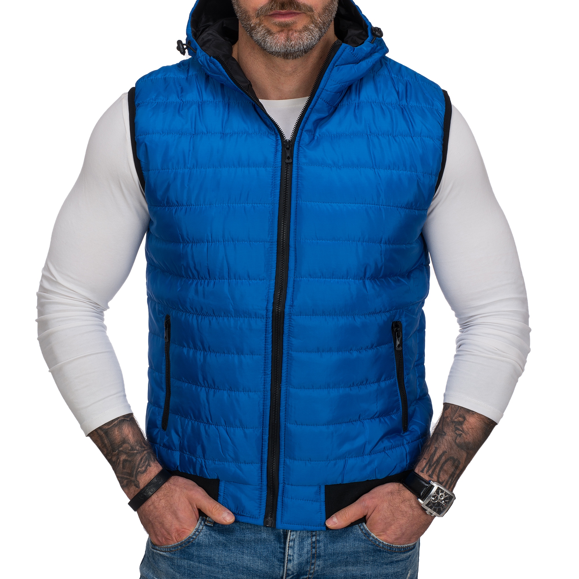 BZ88 r. XXL MĘSKI BEZRĘKAWNIK PRZEJSCIOWY PIKOWANY