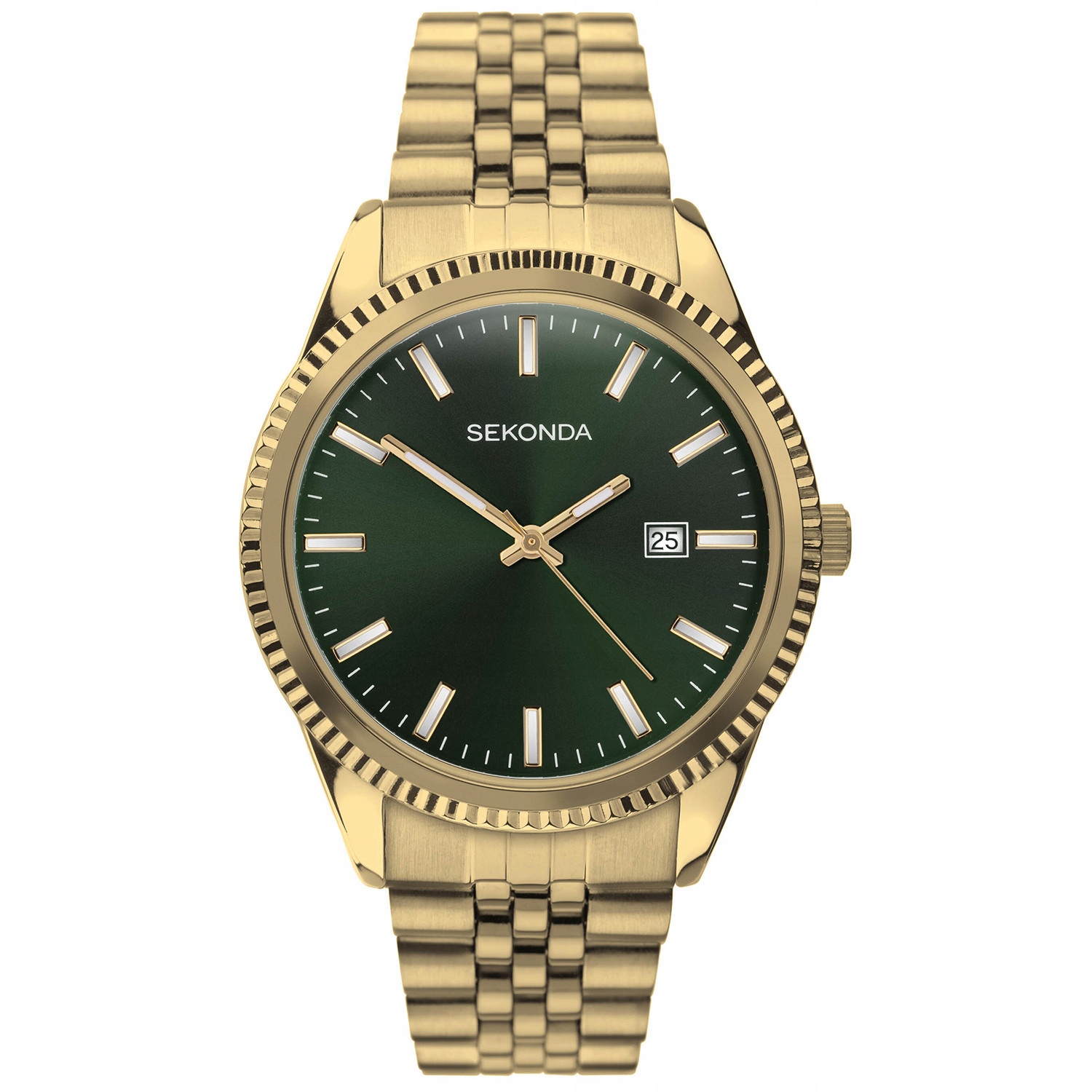 Pánské Hodinky Sekonda 30157 zlatý náramek