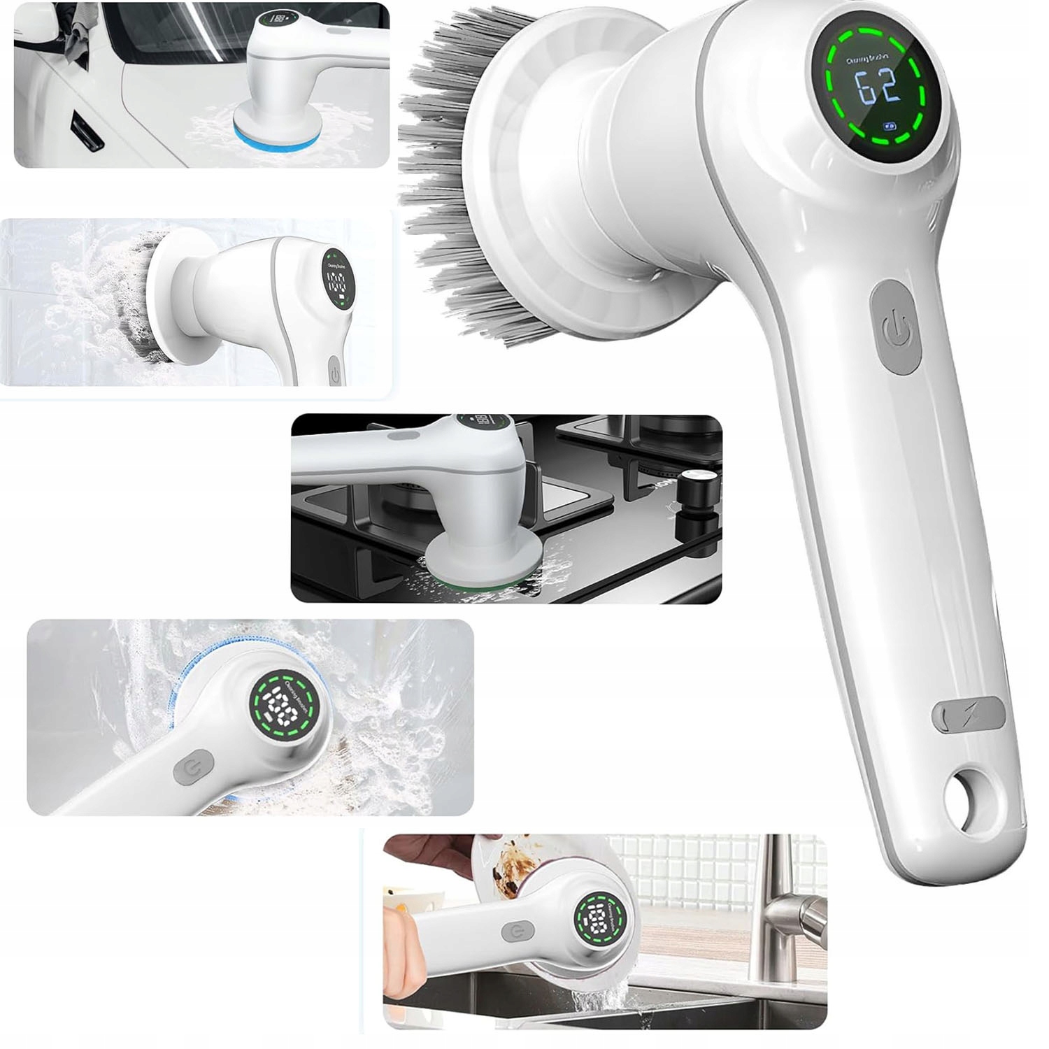 Levně Elektrický Čisticí Kartáč: Multifunkční Čisticí Artefakt, Použití S Více Hlavicemi