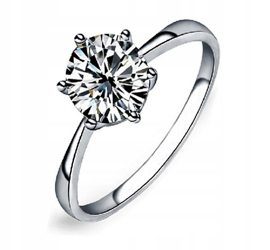 

Srebrny Pierścionek Z CYRKONIĄ.Pr.925! Rozmiar 11