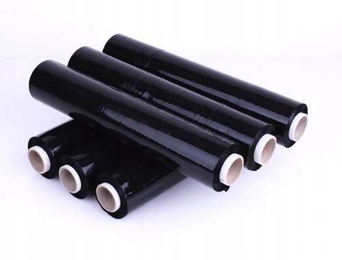 FOLIA STRETCH 3KGx5szt CZARNA STRECZ PAKIET Waga netto folii 10.75 kg