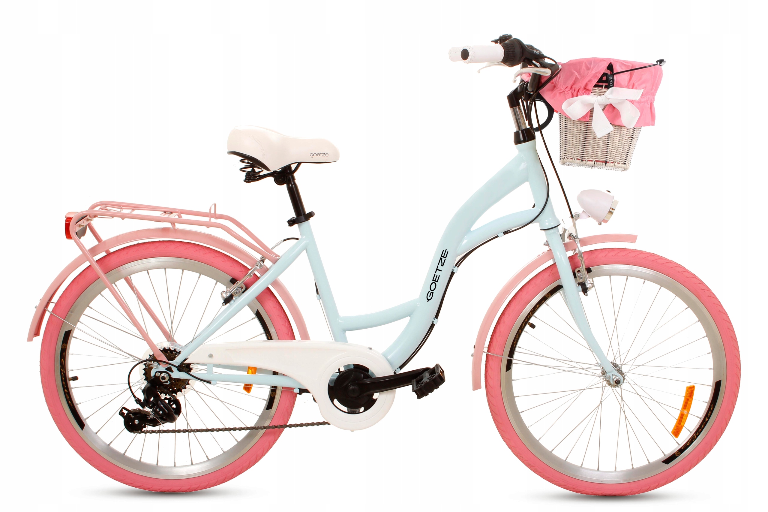 Rower miejski Goetze Mood 24 damski Shimano kosz