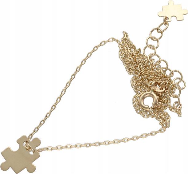 Zlatý náhrdelník 585 puzzle puzzel 1,87g dárek dámský módní vzor 14kt