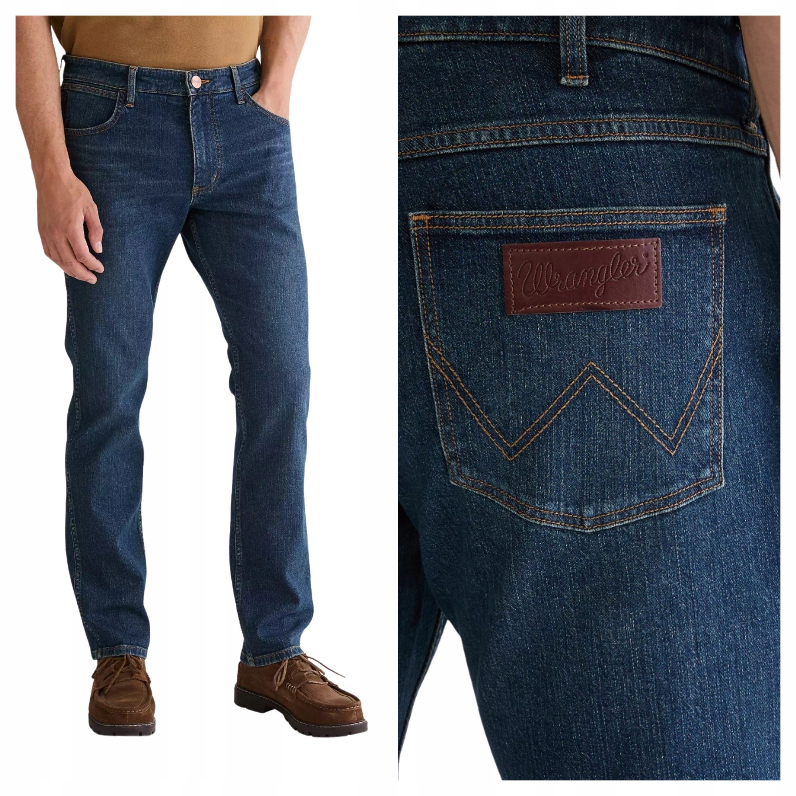 Pánské džínové kalhoty Wrangler Greensboro Regular Fit Modré W30 L30